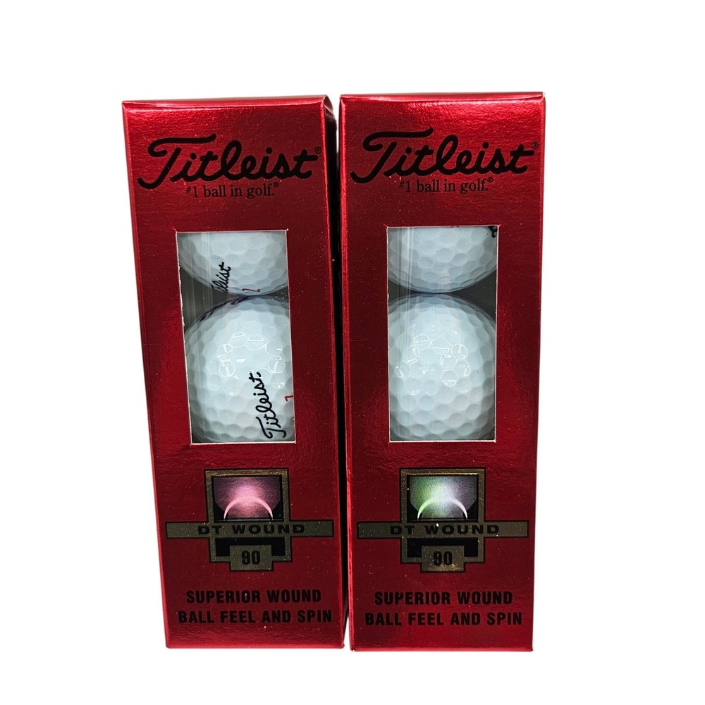 Titleist DT Wound 90 Golf Balls 2 x‎ 3 Ball Sleeve New